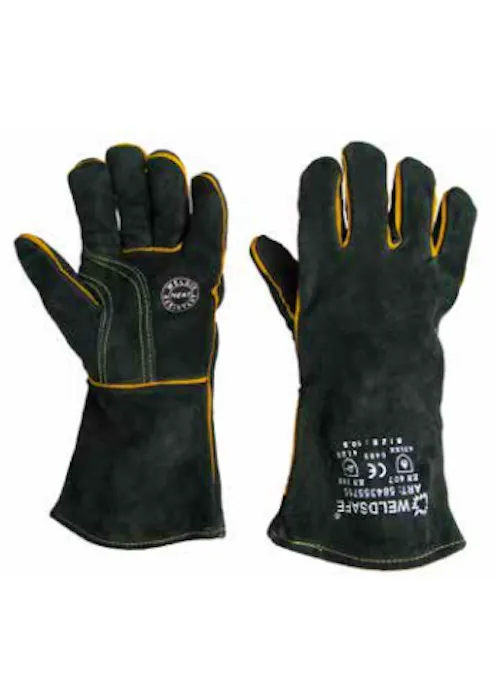 Weldsafe Lashandschoen 755 Rundersplitleder Met Duimversteviging