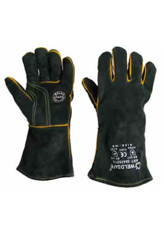 Weldsafe Schweißerhandschuh 755, Rindspaltleder mit Daumenverstärkung