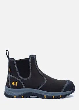 Buckbootz Wizardz Instapper Zwart S3S Werkschoen Hoog
