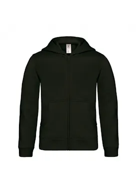B&C Kids' Hooded Full-Zip Sweatshirt