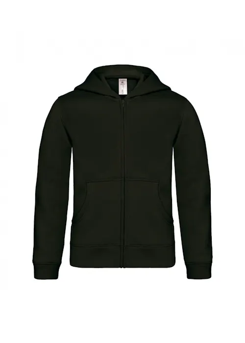 B&C BCWK682 Sweat à capuche fermeture éclair intégrale coupe standard pour enfants
