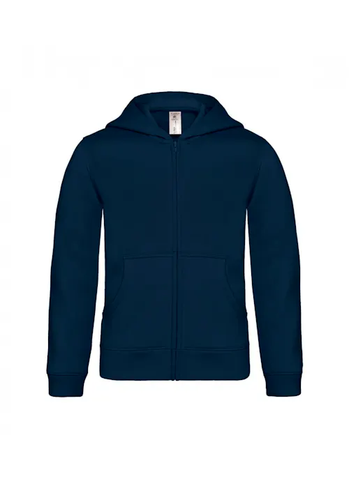 B&C BCWK682 Sweat à capuche fermeture éclair intégrale coupe standard pour enfants