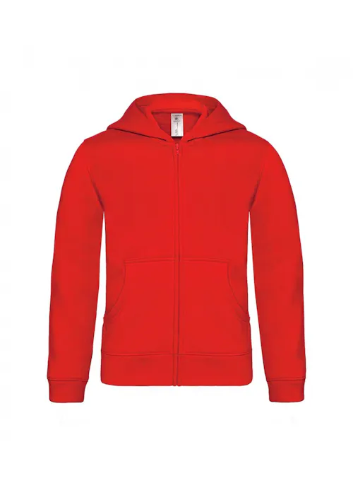 B&C BCWK682 Sweat à capuche fermeture éclair intégrale coupe standard pour enfants