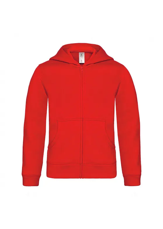 B&C BCWK682 Sweater Hooded Full Zip Regular Fit Kinderen