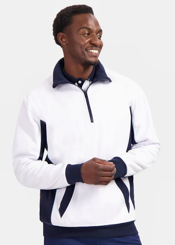 WorkMan 10.6.2701 Zipper Sweater Bi-colour Regular Fit