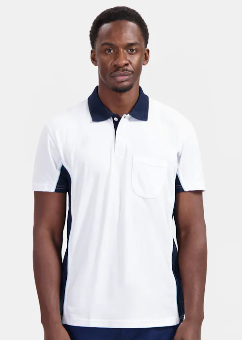 WorkMan 10.6.1401. polo Bi-Colour poche poitrine coupe standard