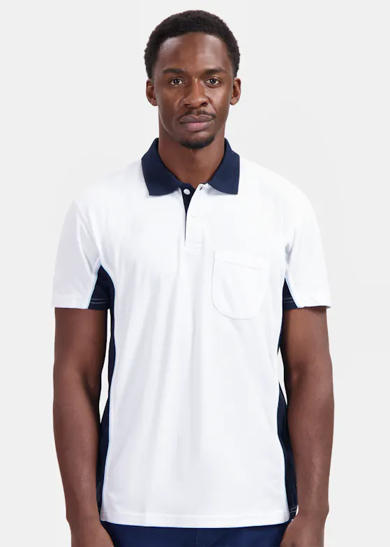 WorkMan 10.6.1401. Poloshirt Bi-Colour Chestpocket Regular Fit
