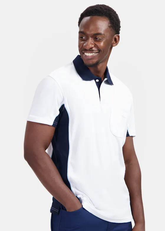 WorkMan 10.6.1401. Poloshirt Bi-Colour Chestpocket Regular Fit