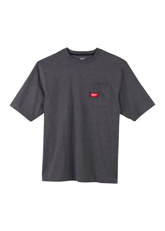 Milwaukee M12 WTSS Arbeits-T-Shirt, kurzärmelig, wasserabweisend und mit UV-Schutz