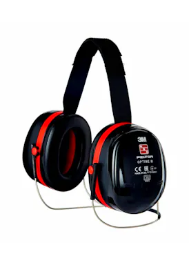 3M Peltor Optime III Kapselgehörschützer H540B-412-SV schwarz/rot Nackenbügel